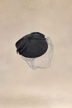 BABEYOND Fascinators<Elegant Bow Knot Pillbox Veil Fascinator