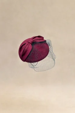 BABEYOND Lady<Elegant Bow Knot Pillbox Veil Fascinator