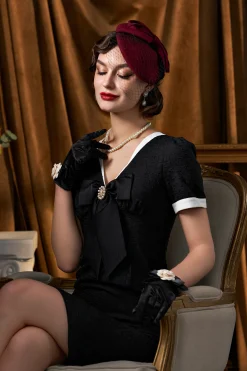 BABEYOND Fascinators<Elegant Bow Knot Pillbox Veil Fascinator