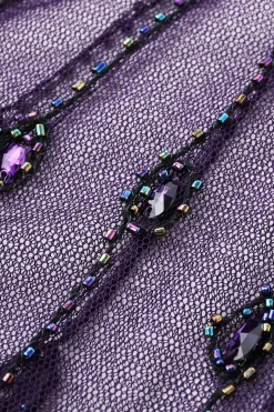 BABEYOND Shawls & Scarves | Vintage<Elegant Crystal Beaded Fringe Shawl