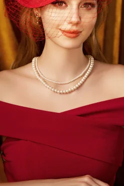 BABEYOND Necklaces | Pearl<Elegant Double Strand Pearl Necklace