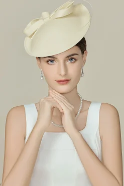 BABEYOND Fascinators<Elegant Felt Bow Derby Fascinator