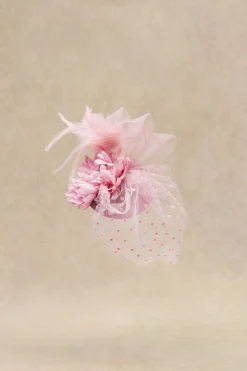 BABEYOND Fascinators<Elegant Floral Feather Pillbox Veil Fascinator