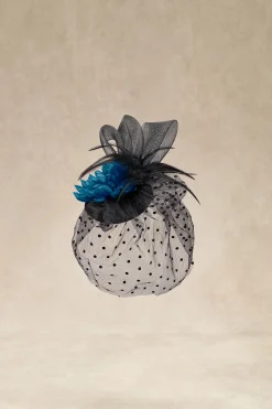 BABEYOND Fascinators<Elegant Floral Feather Pillbox Veil Fascinator