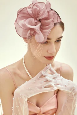 BABEYOND Fascinators<Elegant Floral Mesh Tea Party Fascinator