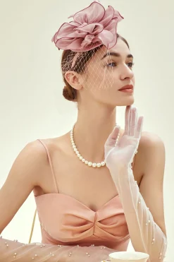 BABEYOND Fascinators<Elegant Floral Mesh Tea Party Fascinator