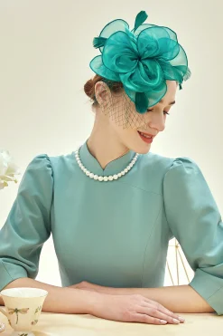 BABEYOND Fascinators<Elegant Floral Mesh Tea Party Fascinator