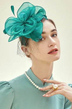 BABEYOND Fascinators<Elegant Floral Mesh Tea Party Fascinator