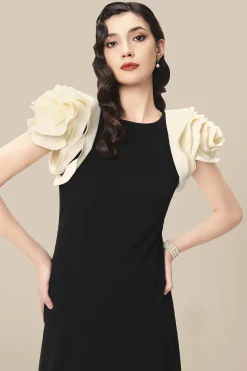 BABEYOND Evening Dresses<Elegant H-Line Drop Waist Flowing Cocktail Dress