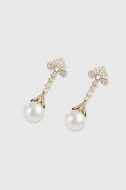 BABEYOND Earrings | Vintage<Elegant Hollow Floral Pearl Earrings