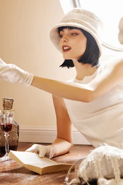 BABEYOND Hats | Vintage<Elegant Lace Floral Gatsby Hat