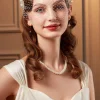 BABEYOND Fascinators<Elegant Pearl Mesh Veil Fascinator
