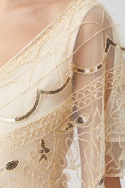 BABEYOND Shawls & Scarves | Lady<Elegant Sequin Beaded Evening Shawl