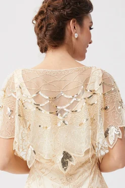 BABEYOND Shawls & Scarves | Lady<Elegant Sequin Beaded Evening Shawl