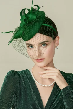 BABEYOND Fascinators | Lady<Elegant Veil Tea Party Fascinator