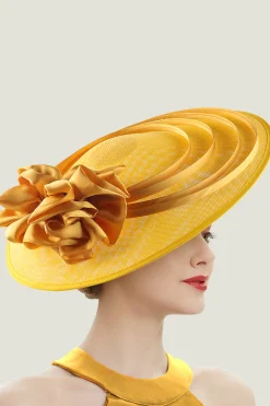 BABEYOND Fascinators<Elegant Wide-Brim Fascinator