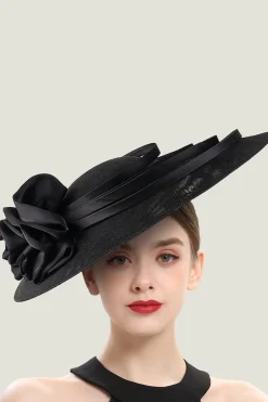 BABEYOND Fascinators<Elegant Wide-Brim Fascinator