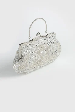 BABEYOND Handbags | Lady<Embellished Beaded Pearl Clutch
