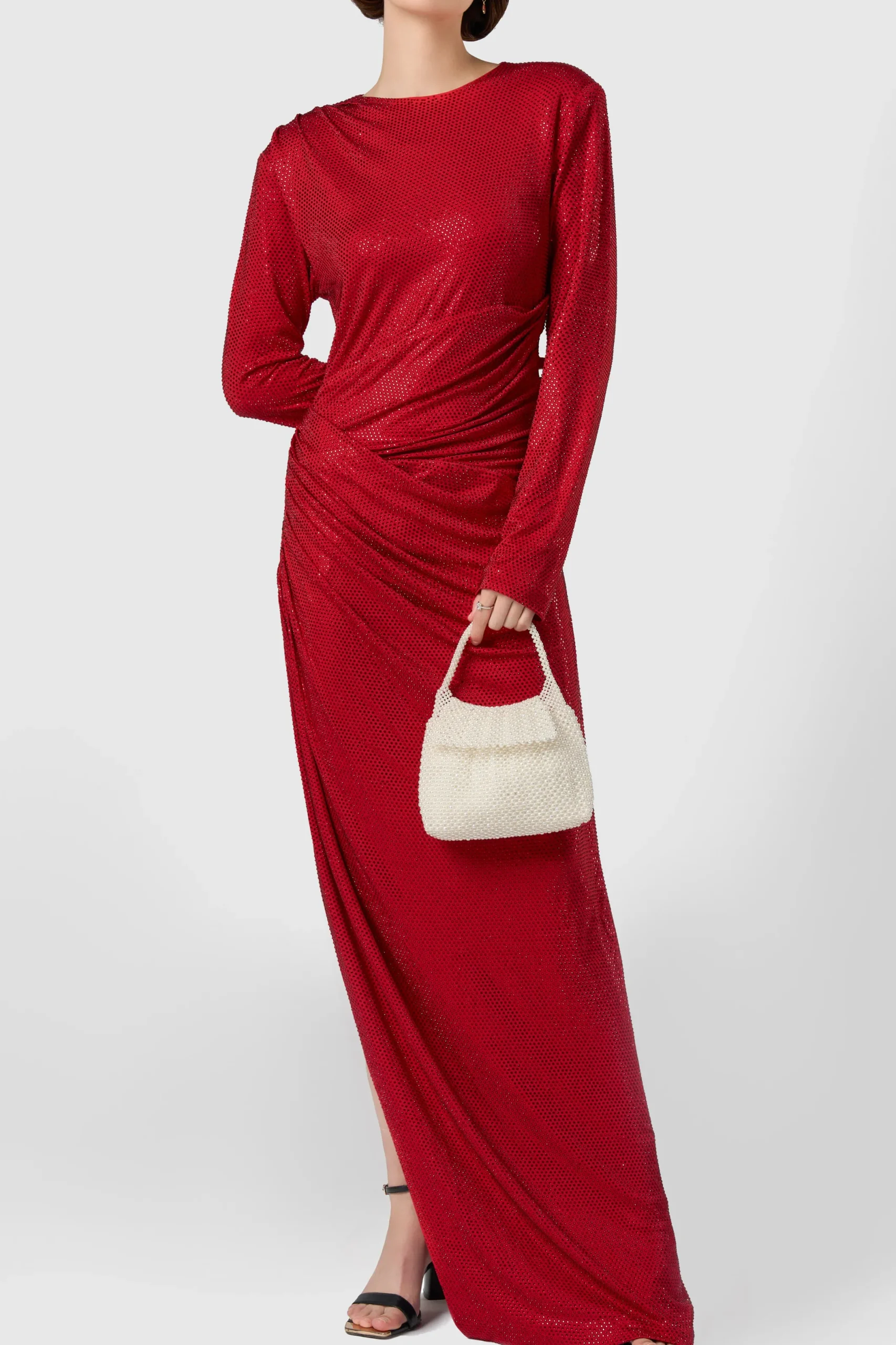 BABEYOND Handbags | Casual<Embellished Pearl Flap Evening Shoulder Bag