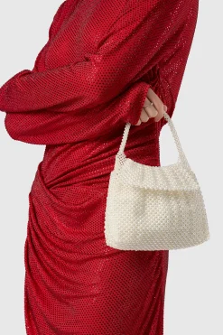 BABEYOND Handbags | Casual<Embellished Pearl Flap Evening Shoulder Bag
