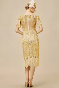 BABEYOND Flapper Dresses | Fringe<Enigmatic Iridescent Sequins Beaded Flapper Dress