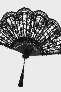 BABEYOND Fans<Exquisite Non-Foldable Lace Fan
