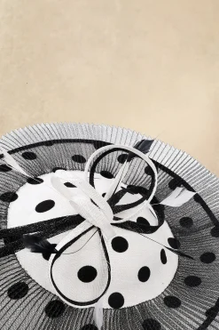 BABEYOND Fascinators<Exquisite Polka Dot Fascinator