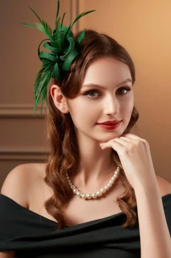 BABEYOND Fascinators<Exquisite Ribbon Knot Feather Fascinator