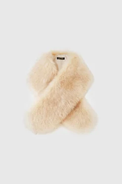 BABEYOND Shawls & Scarves | Vintage<47.2" Faux Fur Shoulder Collar Scarf