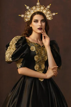 BABEYOND Halo Crown<Floral Pearl Sunburst Mary Halo Crown