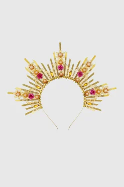 BABEYOND Halo Crown<Floral Spiked Zip Tie Halo Headband