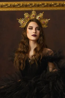 BABEYOND Halo Crown<Floral Spiked Zip Tie Halo Headband