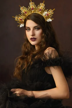 BABEYOND Halo Crown<Floral Spiked Zip Tie Halo Headband