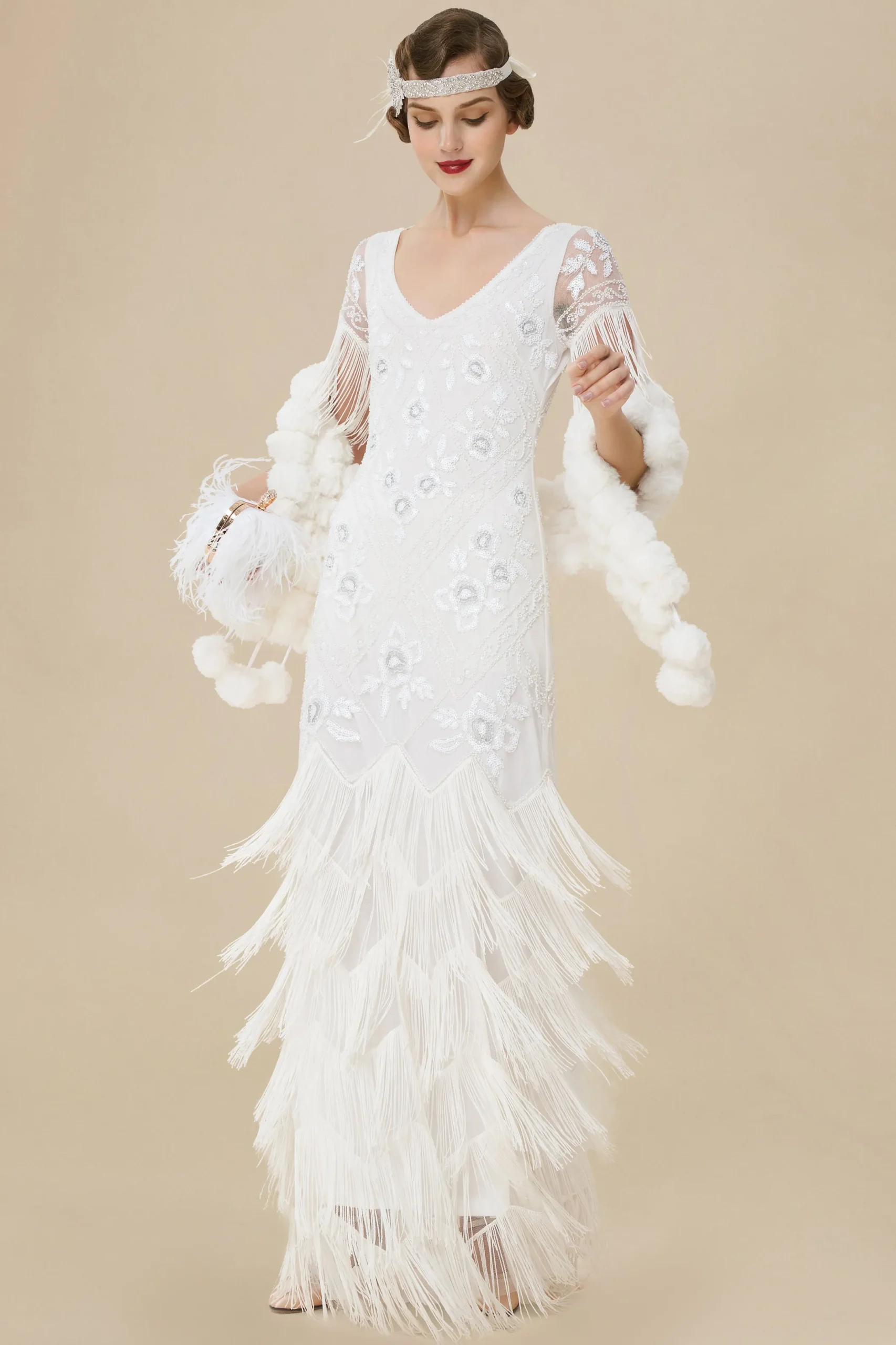 BABEYOND Wedding Dresses | Wedding<Flowery Multi-Layer Maxi Mermaid Dress