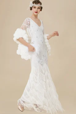 BABEYOND Wedding Dresses | Wedding<Flowery Multi-Layer Maxi Mermaid Dress