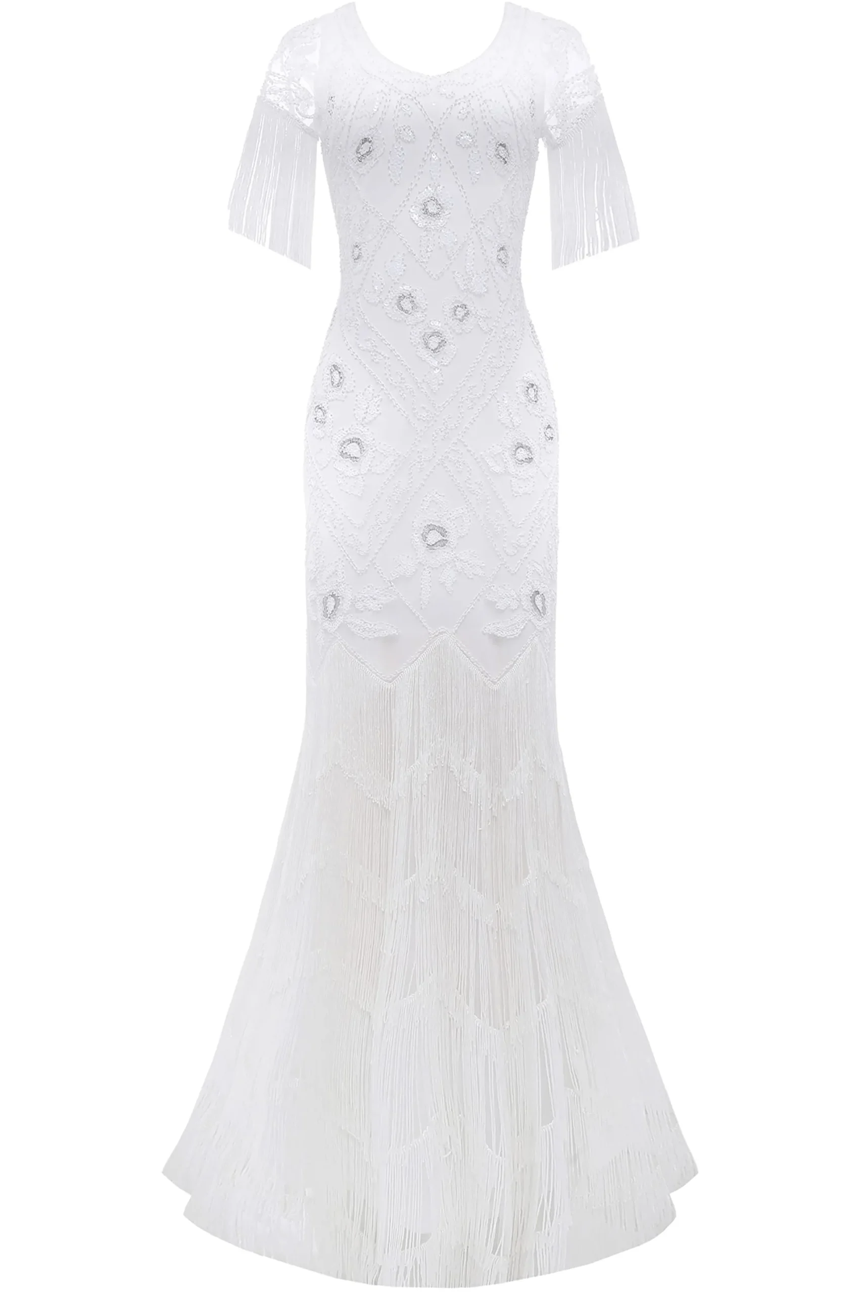 BABEYOND Wedding Dresses | Wedding<Flowery Multi-Layer Maxi Mermaid Dress