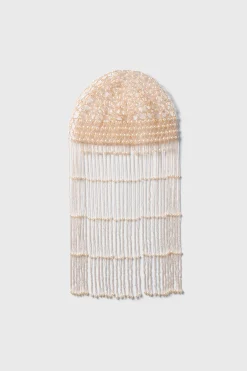 BABEYOND Rhinestone | Rhinestone<Fully Beaded Pearl Flapper Tassel Cap