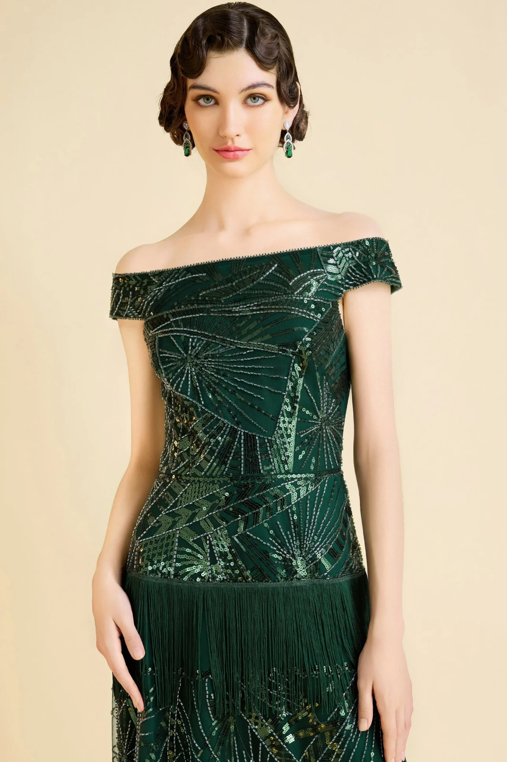 BABEYOND Evening Dresses | Formal Dresses<Geometric Embroidery Single Shoulder Evening Gown