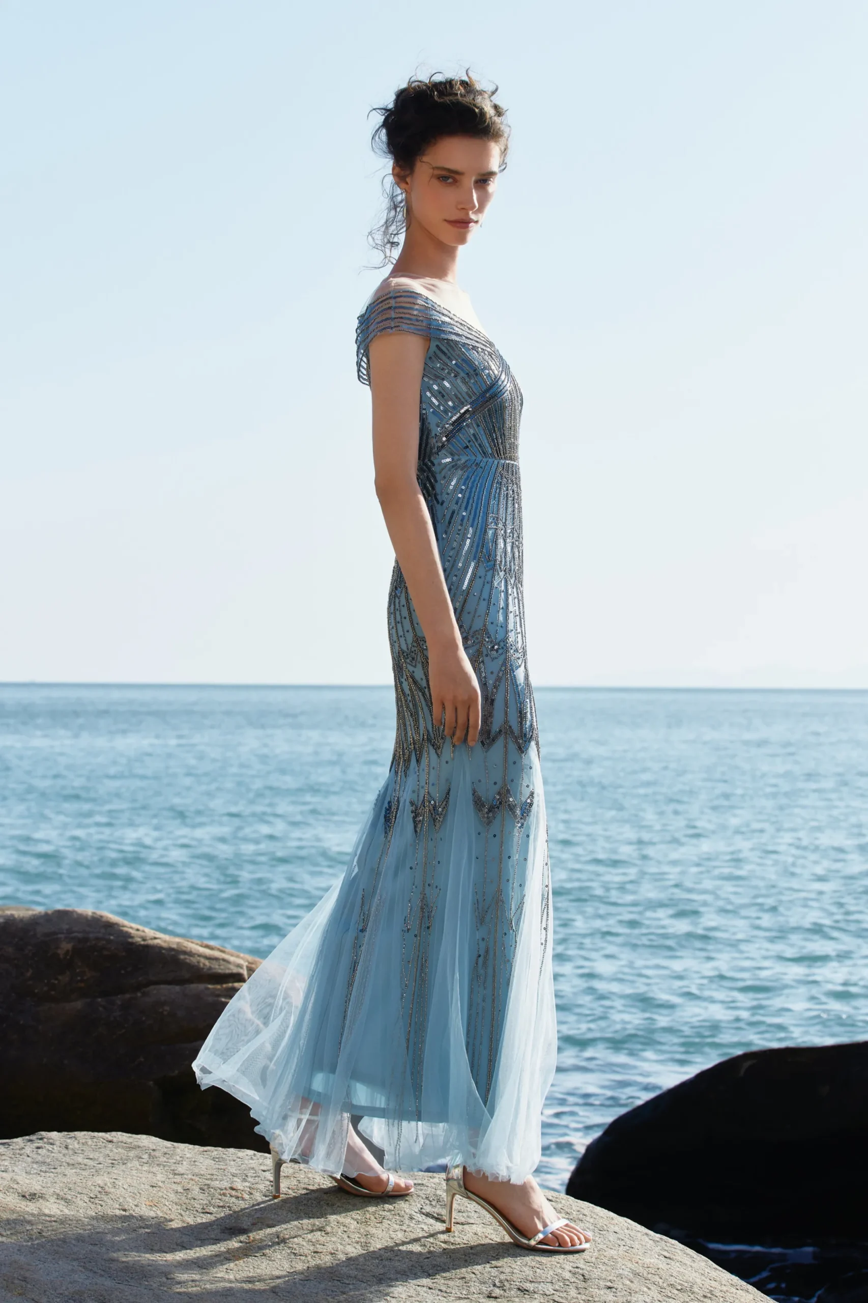 BABEYOND Evening Dresses | Formal Dresses<Geometric One-Shoulder Mermaid Evening Gown