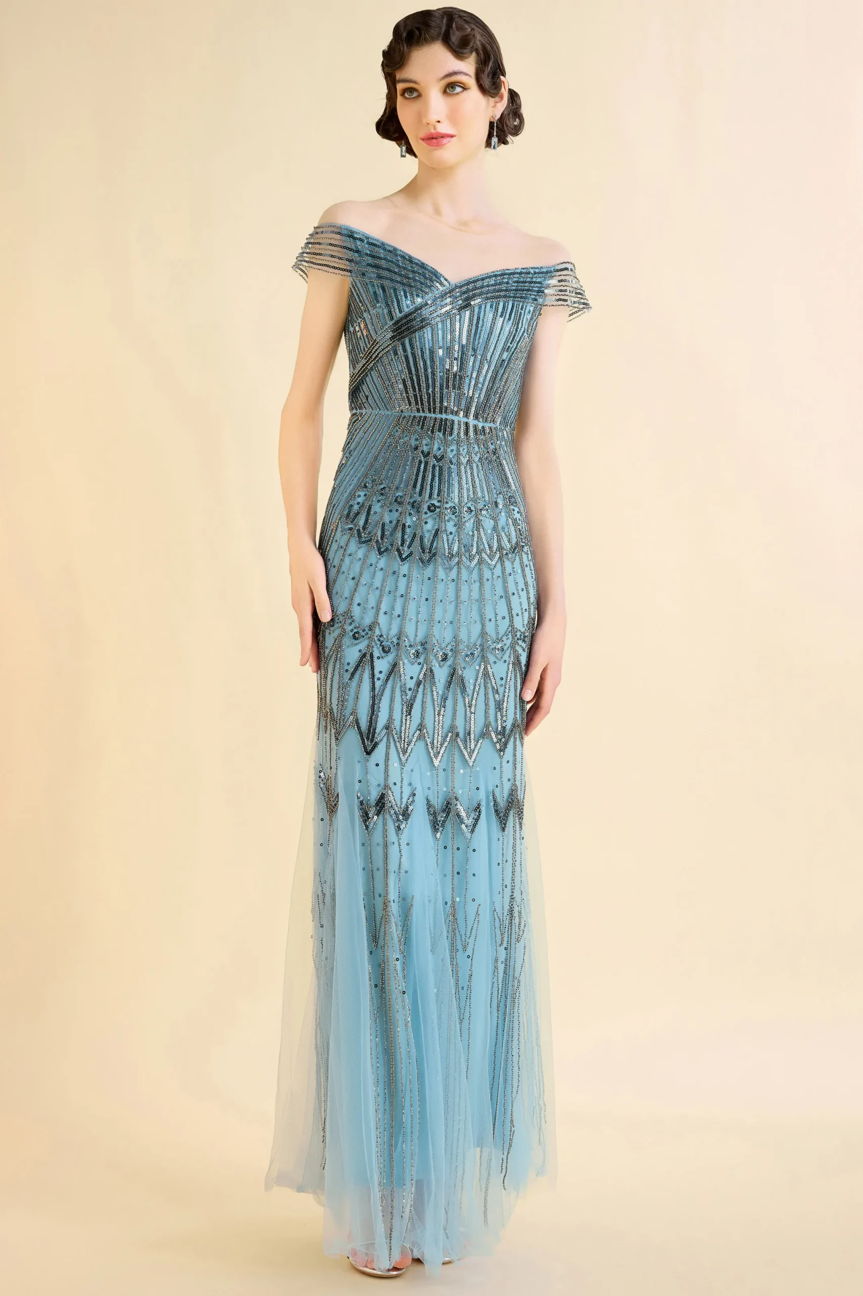 BABEYOND Evening Dresses | Formal Dresses<Geometric One-Shoulder Mermaid Evening Gown