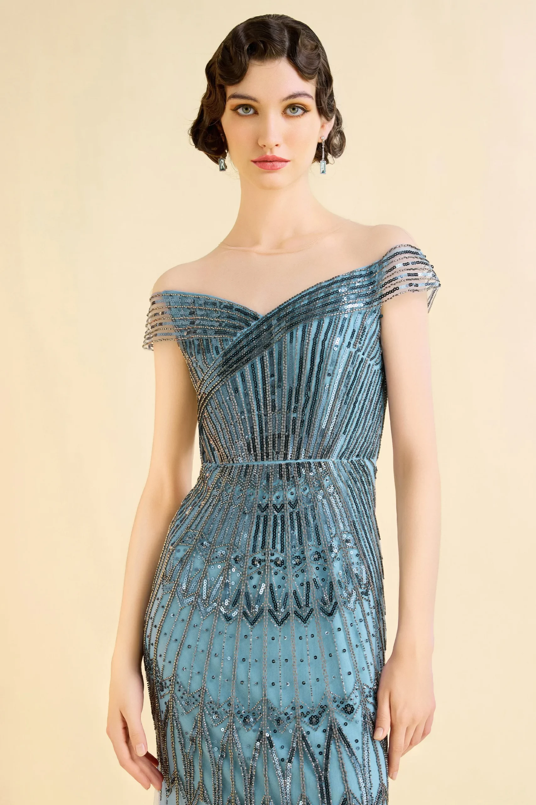 BABEYOND Evening Dresses | Formal Dresses<Geometric One-Shoulder Mermaid Evening Gown