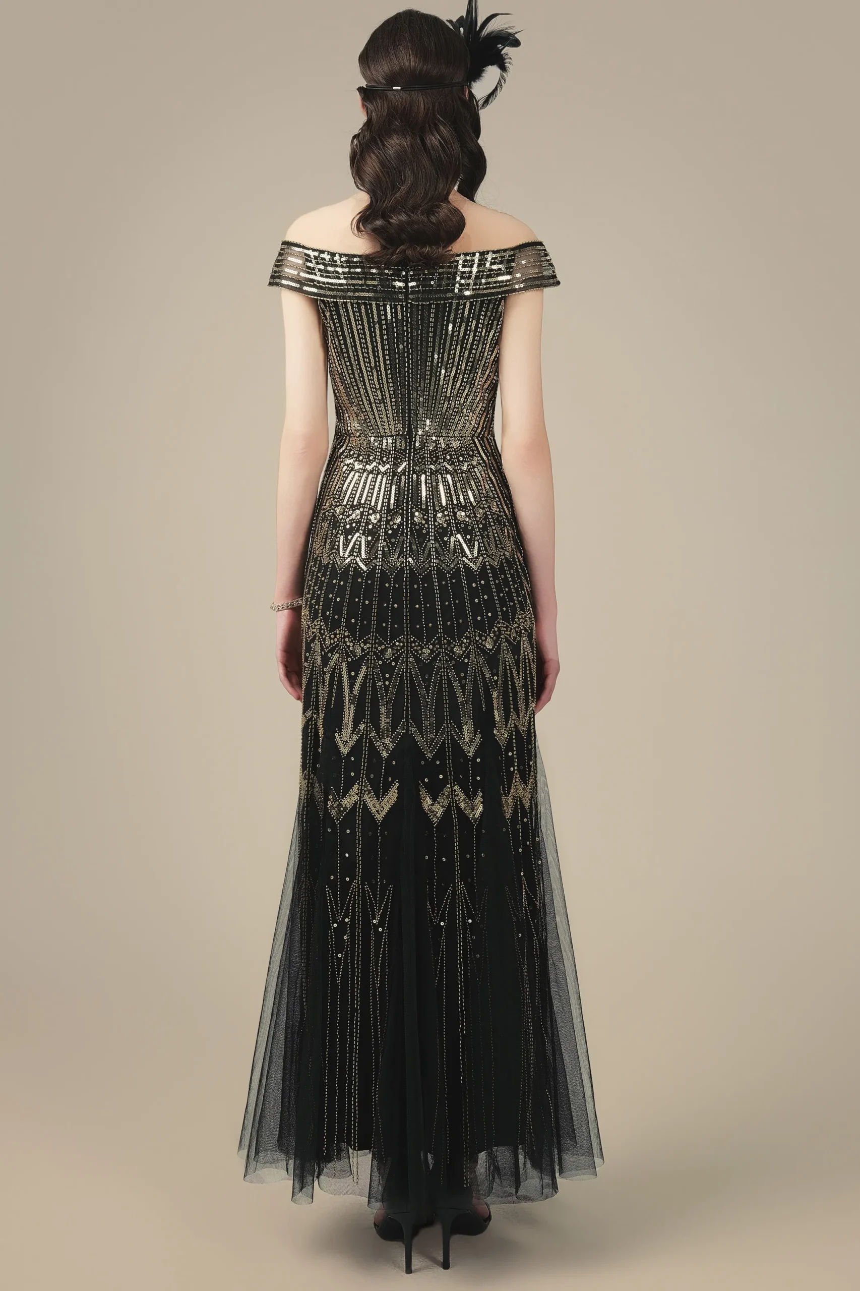 BABEYOND Evening Dresses | Formal Dresses<Geometric One-Shoulder Mermaid Evening Gown