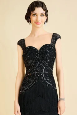 BABEYOND Evening Dresses | Wedding Dresses<Geometric Rhinestone Fringe Evening Gown