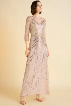 BABEYOND Evening Dresses | Formal Dresses<Geometric Symmetry Sequin Embellished Evening Gown