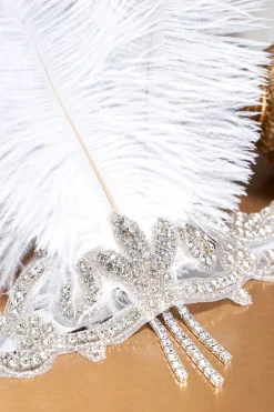 BABEYOND Feather | Rhinestone<Glamorous Art Deco Feather Headband