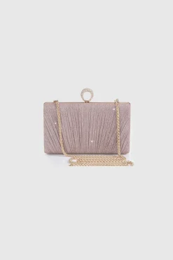 BABEYOND Handbags | Casual<Glamorous Glitter Pleated Clutch Purse