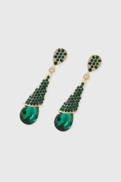 BABEYOND Earrings | Vintage<Glamorous Pave Teardrop Earrings