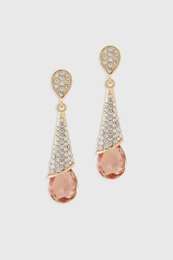 BABEYOND Earrings | Vintage<Glamorous Pave Teardrop Earrings