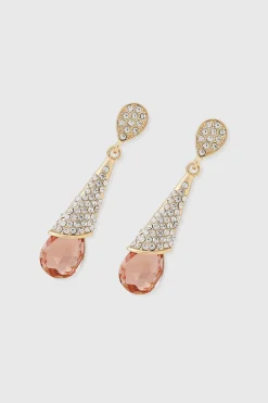 BABEYOND Earrings | Vintage<Glamorous Pave Teardrop Earrings