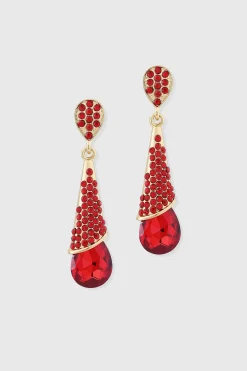 BABEYOND Earrings | Vintage<Glamorous Pave Teardrop Earrings